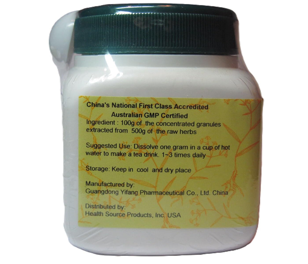 Concentrated E-Fong Xi Xian Cao herbal supplement jar
