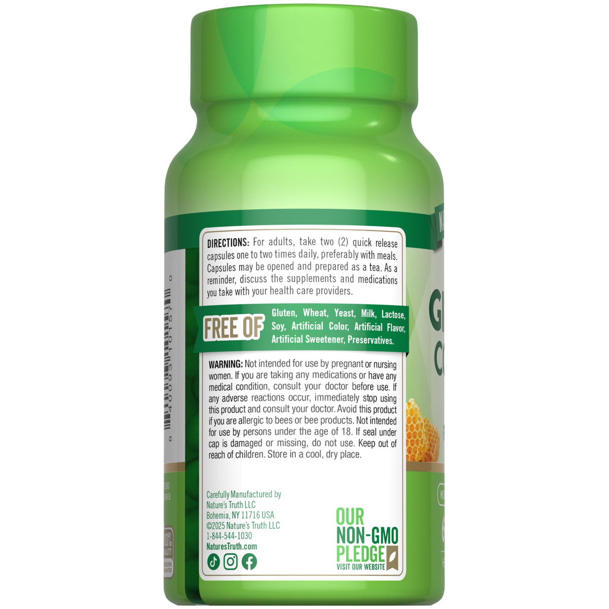 Natures Truth Super Ginseng Complex bottle on white background