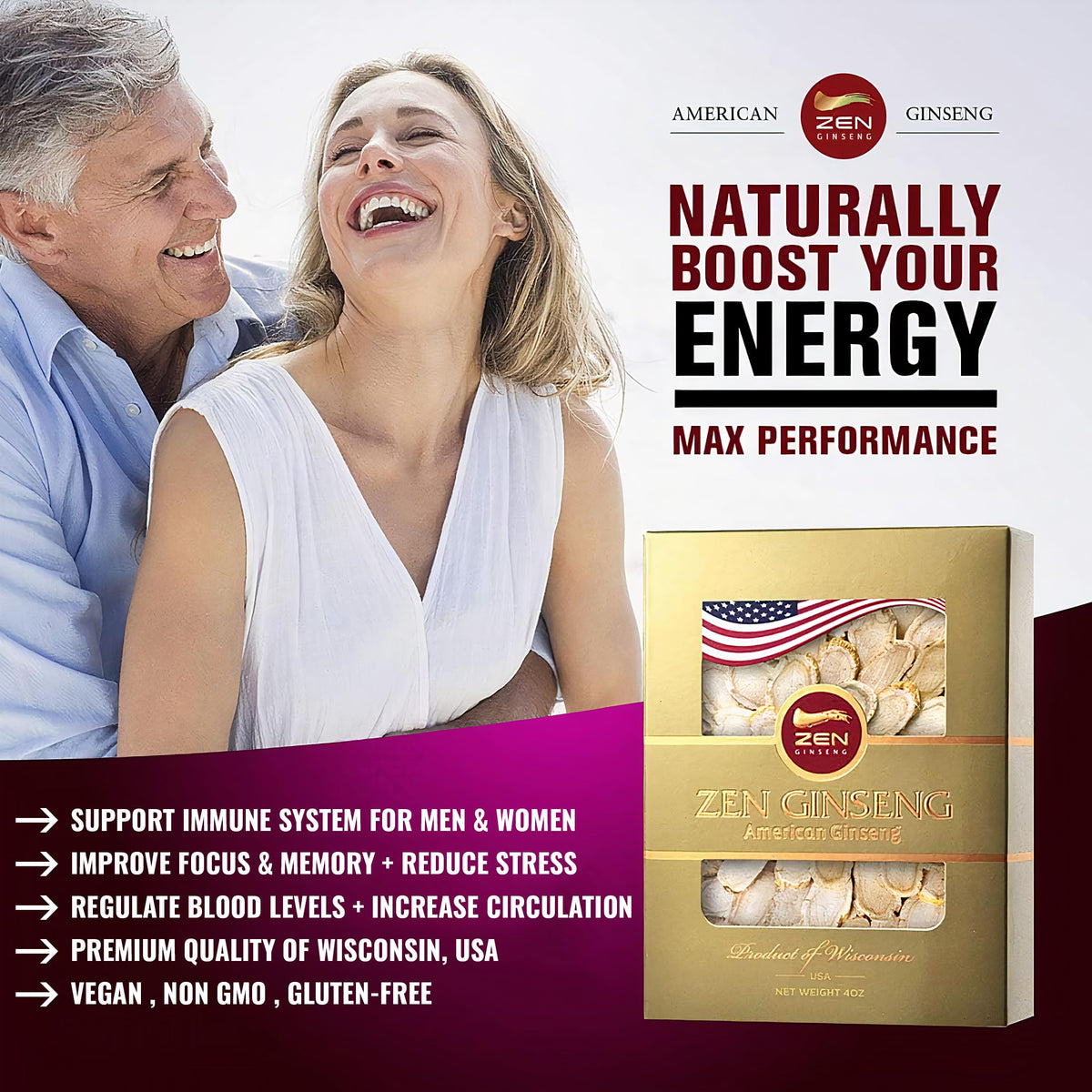 Zen Ginseng slices ingredient quality and root texture