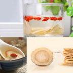Close up of Zen Ginseng slices for energy and immunity