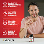 X Gold Health Korean Red Panax Ginseng bottle in hand