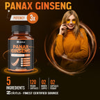 Premium Ginseng and Ginkgo Biloba supplement bottle