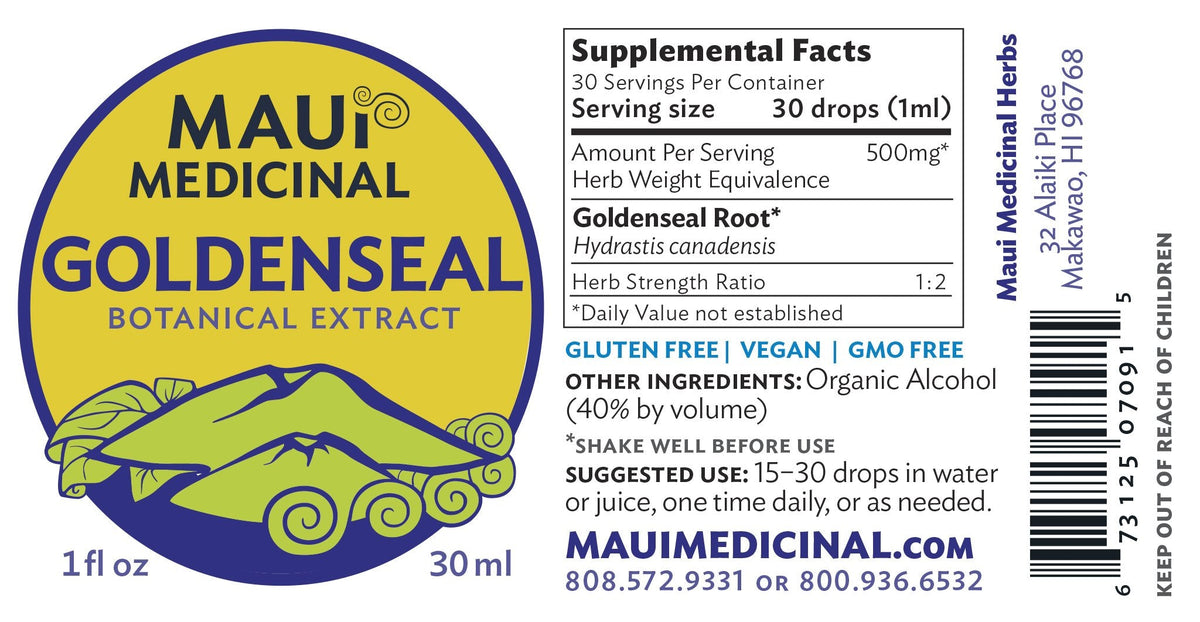 Maui Medicinal Herbs natural botanical extract dropper top mechanism