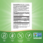 Nature's Way Goldenseal supplement nutritional facts label showing 700 mg per serving ingredients list.