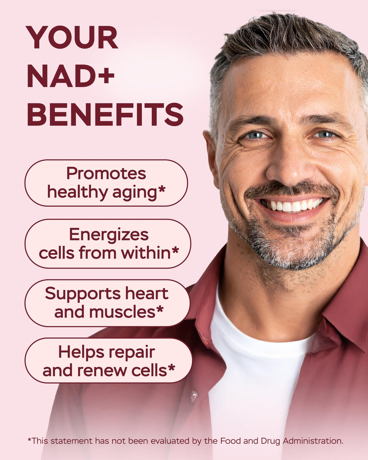 4Well NAD Plus 1400mg dietary supplement for cellular energy