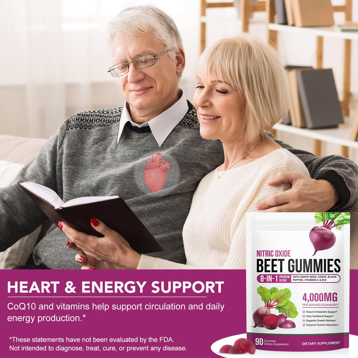 Wojbalmn beet root gummies 4000mg equivalent label