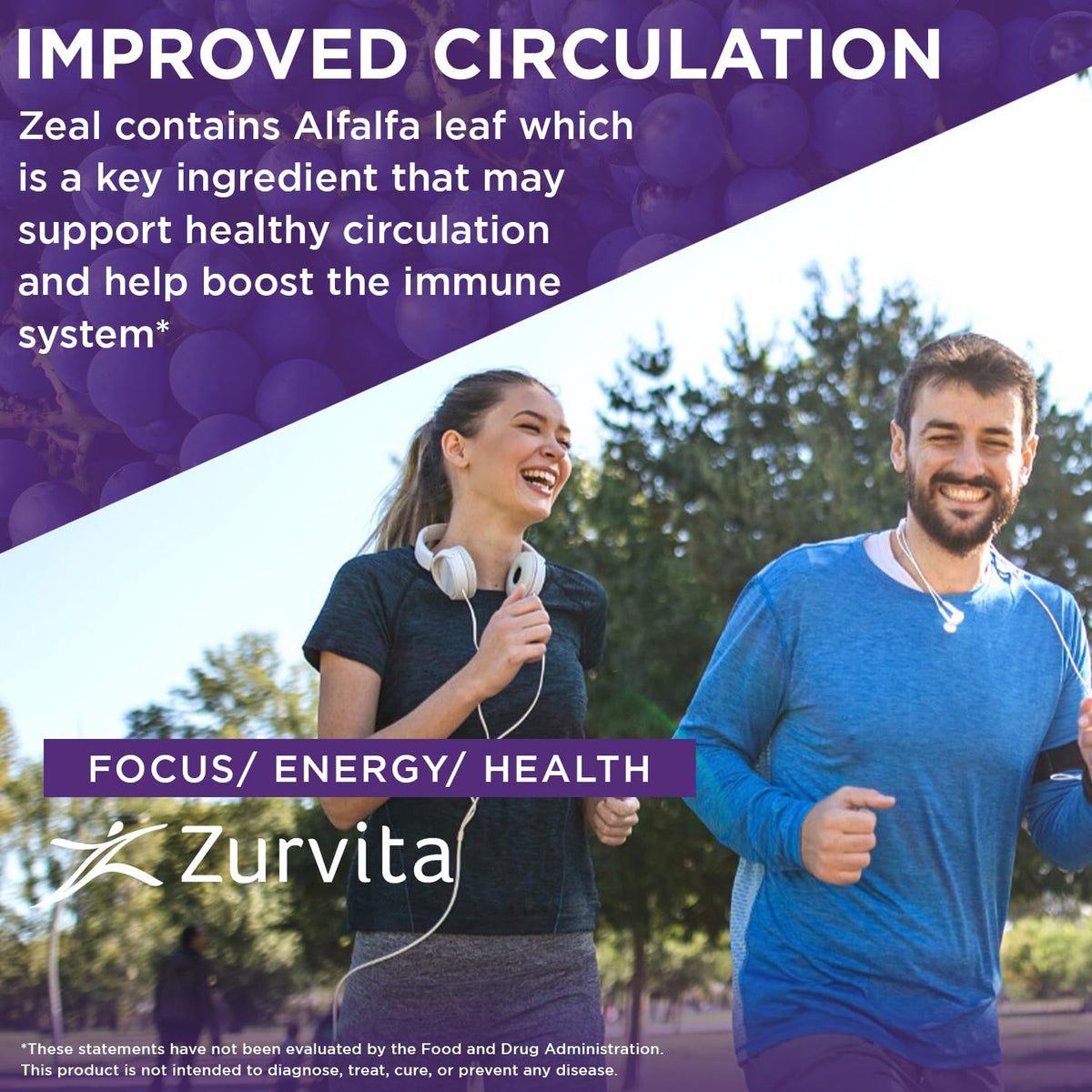 Zurvita Zeal for Life supplement nutrition facts label