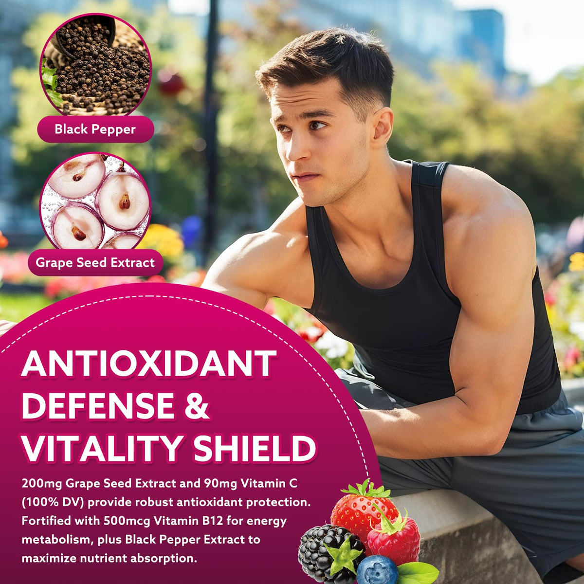 Back label of iMATCHME dietary supplement showing ingredients