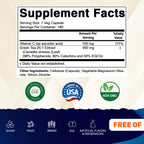 Vitamatic Green Tea Extract 25X concentrate supplement facts label