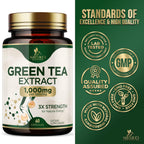 Natures Nutrition green tea extract vegan and non-GMO label