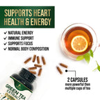 Natures Nutrition green tea extract 1000mg ingredient label