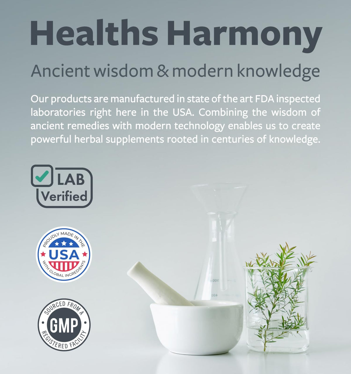Healths Harmony dietary supplement 120 count bottle