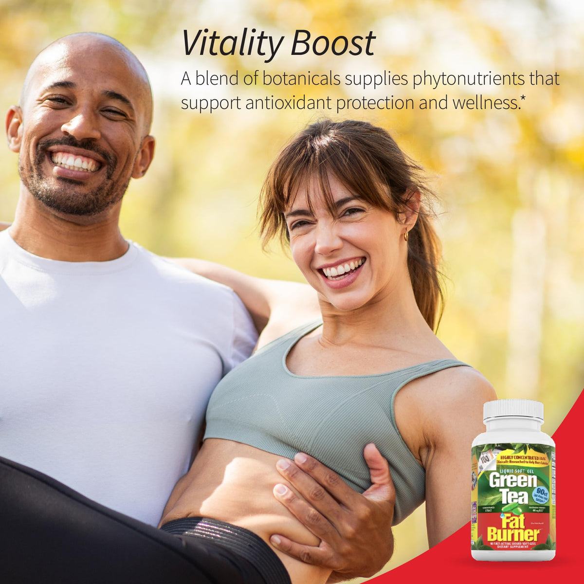 Authentic USA imported Applied Nutrition green tea fat burner label details
