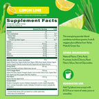 Amazing Grass energy supplement nutritional facts label
