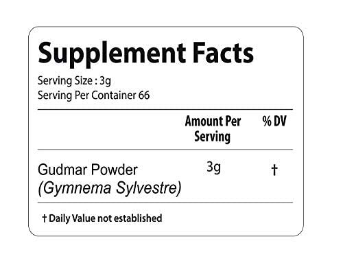 Natural green Gymnema Sylvestre fine ground herbal powder for digestive health