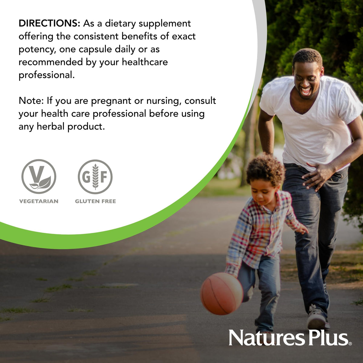 NaturesPlus Herbal Actives Gymnema Sylvestre dietary supplement bottle highlighting 75 percent gymnemic acids