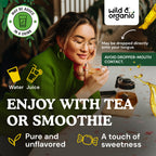 Wild And Organic Gurmar leaf liquid drops lifestyle product display background