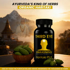 Premium organic Haritaki supplement bottle for pineal gland activation
