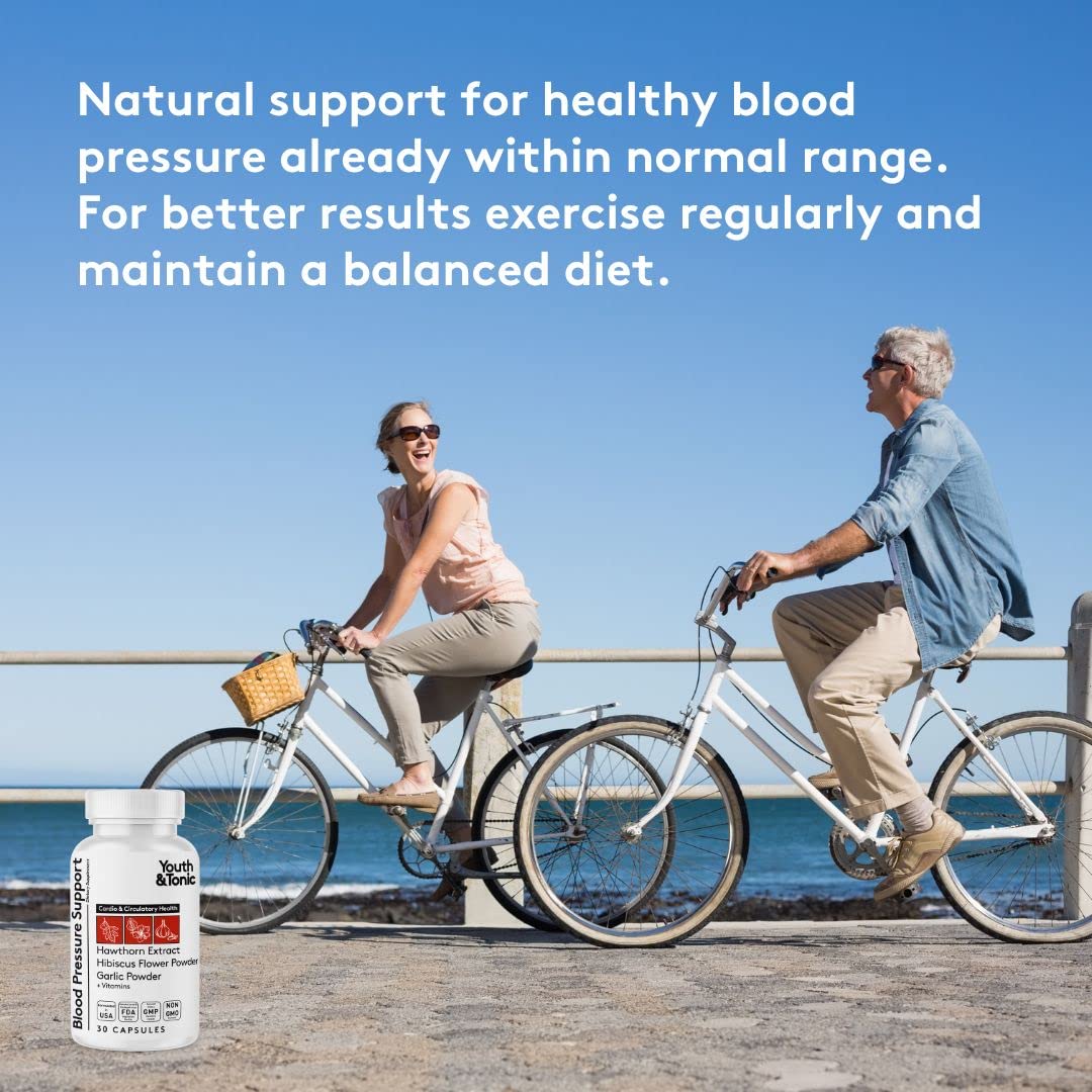 Authentic USA imported blood pressure support dietary supplement capsules close up view display