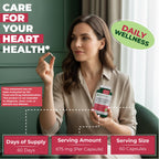 Nature's Push Hawthorn Berry 675mg capsules for digestion showing non-GMO and vegan seals