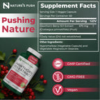 Nature's Push authentic imported herbal supplement bottle showcasing pure cardiovascular care
