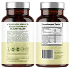 Number One Nutrition heart health supplement supplement facts label showing 13 ingredients