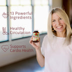 Premium blood pressure support with hawthorn and hibiscus capsules dietary supplement