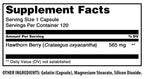 Gluten-free hawthorn berry antioxidant capsules made in the United States
