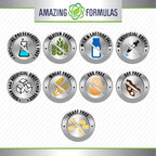 Side view of Amazing Formulas cardiovascular circulation support supplement bottle