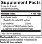 Designs for Health cardiovascular support supplement bottle with bonito peptides