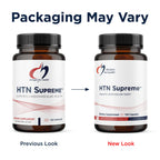 Authentic USA imported HTN Supreme dietary supplement capsules side panel instructions