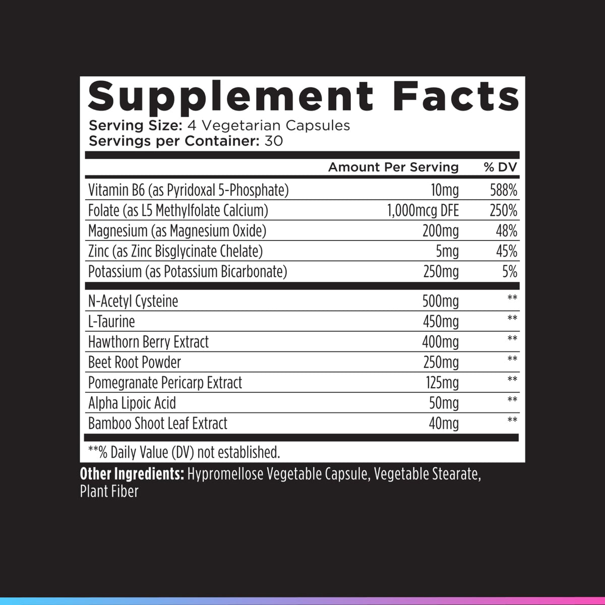 Livingood Daily Blood Pressure Support dietary supplement bottle showing secure USA import manufacturing details