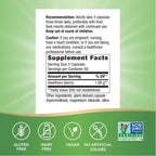 Nature's Way Hawthorn Berries supplement facts and ingredients label showing 1530 milligrams per serving