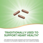 Capsule detail view of Nature's Way wild grown hawthorn berry traditional cardiovascular tonic