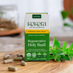 Kokora Regenerative Holy Basil nutrition facts label