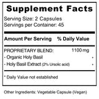 Authentic USA imported Jiva Botanicals holy basil supplement