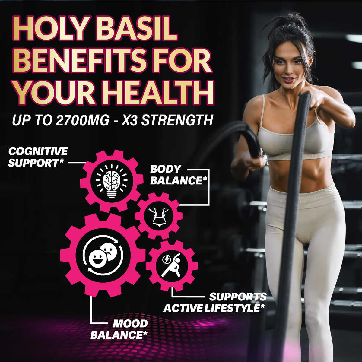 Tenmido 7 In 1 Holy Basil Tincture bottle with botanical extracts