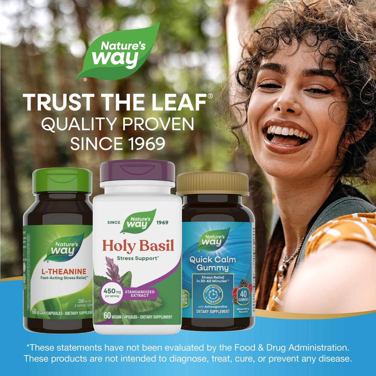 Nature's Way holy basil extract ingredients label