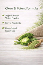 Peakright Bitter Melon pure organic wellness supplement container side view