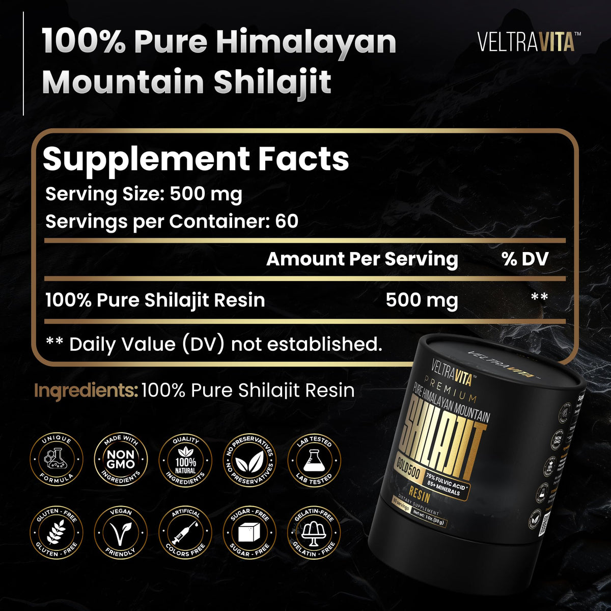 VeltraVita natural energy and stamina supplement for men and women