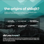 Side angle of Artnaturals Thinbi Shilajit capsules bottle illustrating immune support and natural energy benefits.