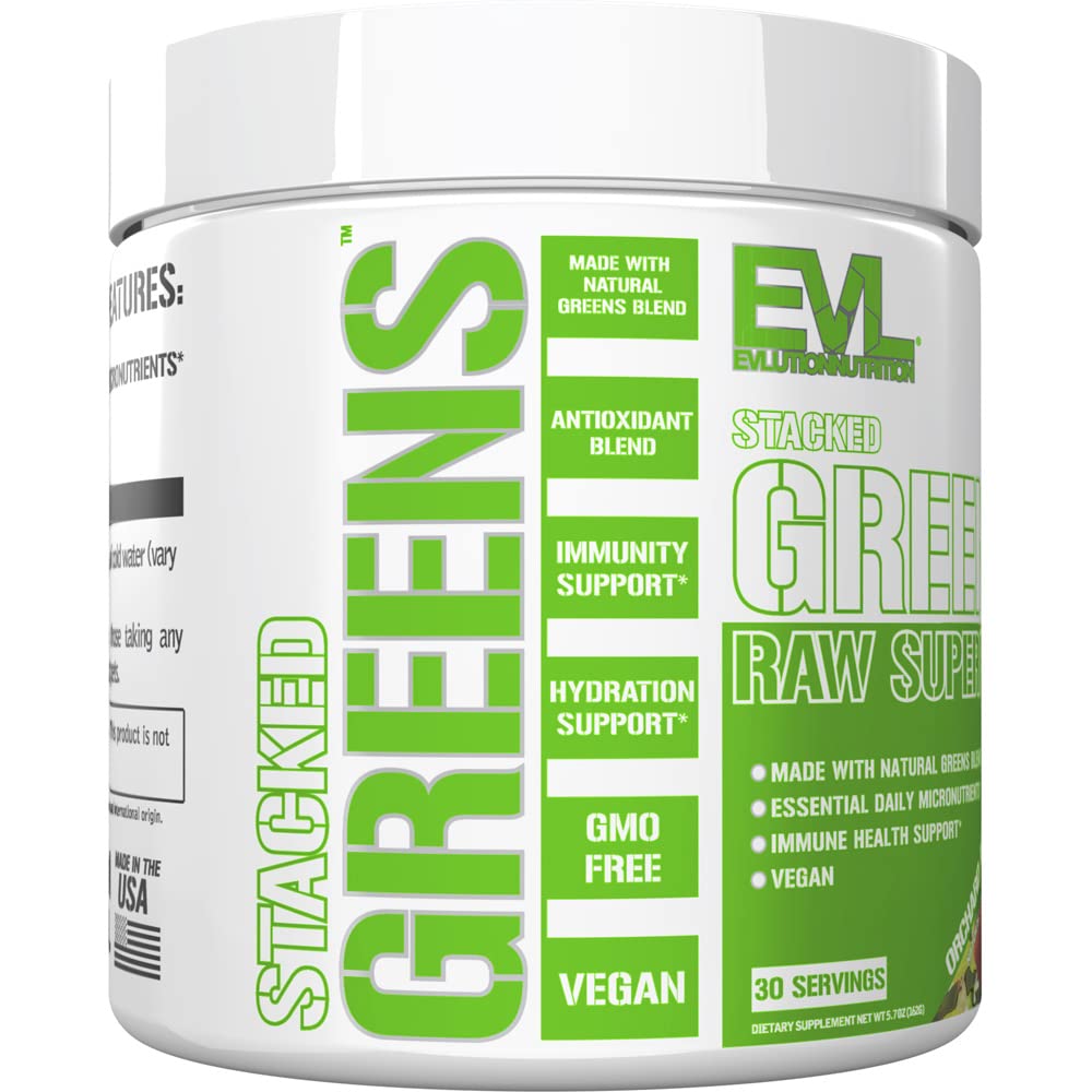 Vegan and non GMO raw superfood powder imported from USA on display.