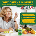 Authentic imported USA superfoods formula with sixty count sugar-free gummies