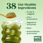 Sugar free strawberry kiwi flavored daily greens powder supplement