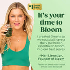 Authentic Bloom Nutrition digestive health powder lifestyle scoop view
