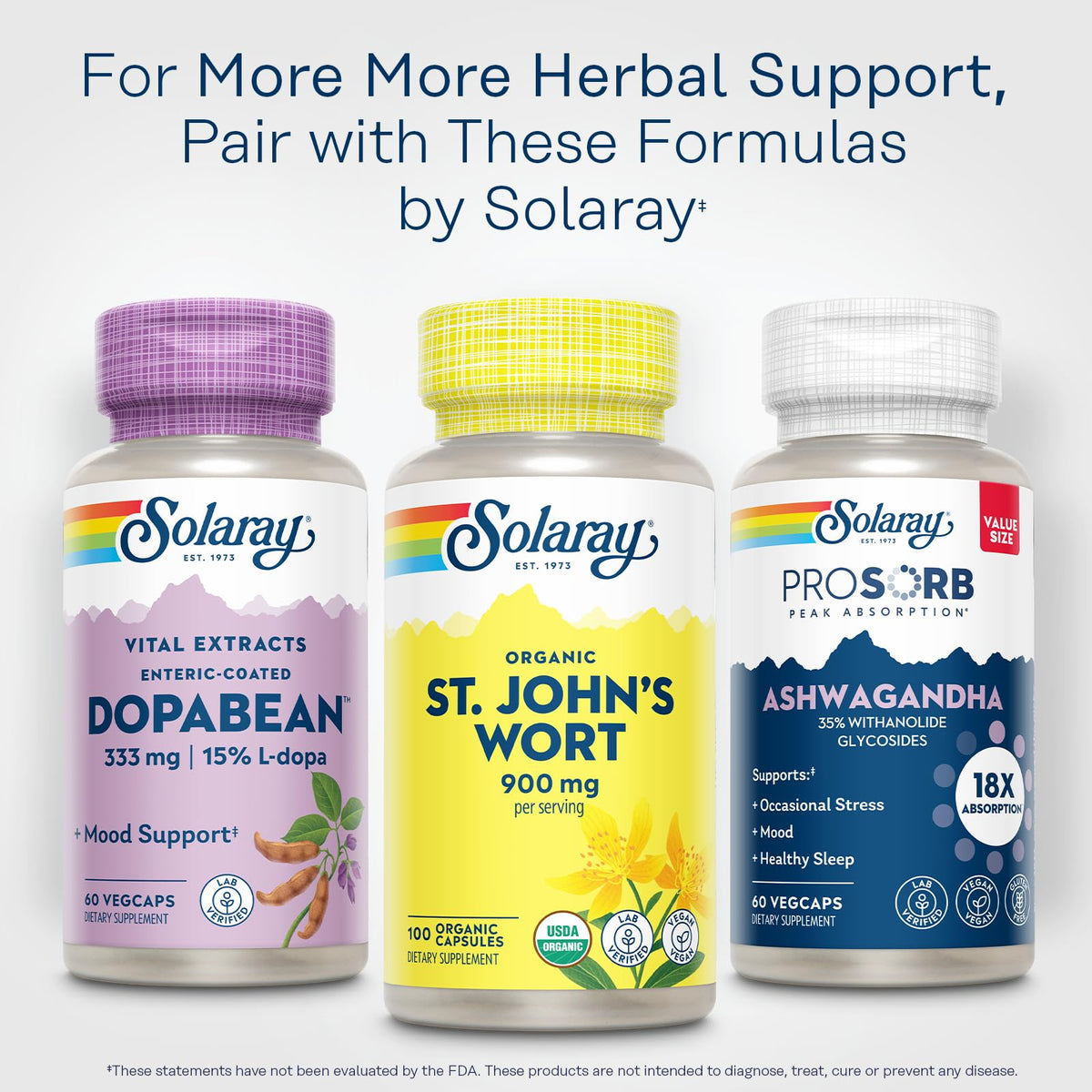 High potency Solaray St Johns Wort 900mg capsules