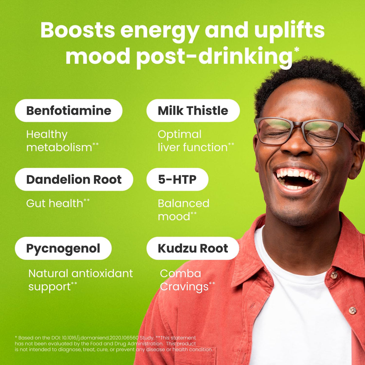 Healthbiotics alcohol craving reducer supplement with milk thistle and 5HTP