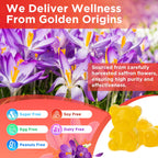 Jabsah lifestyle view of non groggy formula focus and calm chewable gummies