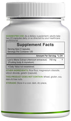 High strength non GMO dietary supplement bottle for premium cognitive health and focus support