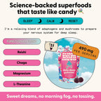 SuperMush Daily Sleep Mushroom Gummies side view sugar free vegan sleep aid
